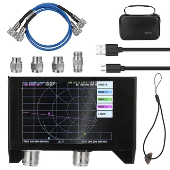 Анализатор векторной сети 3G 4-дюймовый ЖК-дисплей NanoVNA V2 3GHz Антенный анализатор коротковолновой антенны HF VHF UHF