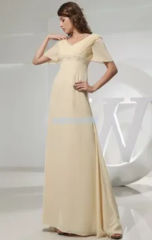бесплатная доставка, для горничной невесты, 2018 г., уникальные стильные ярко-желтые вечерние платья макси с длинными рукавами, расшитые бисером, для матери невесты