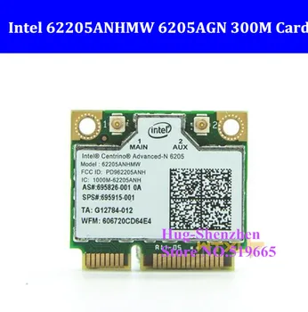 Беспроводная двухдиапазонная 6205AGN 2,4 ГГц и 5,0 ГГц 300 Мбит/с Мини-карта Wi-Fi Half PCI-Express 802.11 a/b/g/n 62205ANHMW Бесплатная доставка