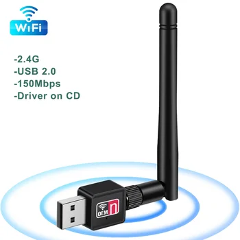 Беспроводная сетевая карта USB Wifi адаптер Wi-Fi приемник 802.11n 2,4 G Wi-Fi Redeptor