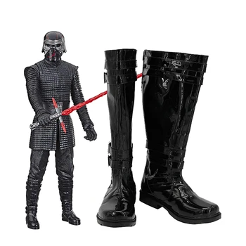 Ботинки для косплея Kylo Ren Ben Solo, черные туфли на заказ, любой размер