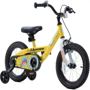 Велосипедные тренировочные колеса из нержавеющей стали для мальчиков и девочек, желтый самокат для детей, самокат для взрослых, самокат для малышей, профессиональный самокат