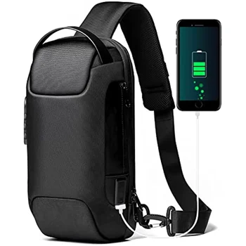 Водонепроницаемая USB Оксфордская сумка через плечо, Противоугонная сумка-слинг, Нагрудная сумка, Рюкзак, Водонепроницаемая сумка через плечо, порт для зарядки