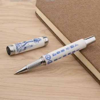 Высококачественная ручка-роллер Керамическая Китайская Конфуцианская Роспись 0,5 мм, Ручки для заправки чернил Для Канцелярских принадлежностей, Канцелярские принадлежности для письма