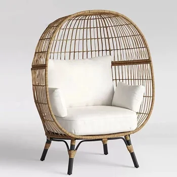 Высококачественный плетеный подвесной стул из ротанга, уличная мебель, садовое яйцо, плетеный стул-качели для отдыха в помещении, гамак