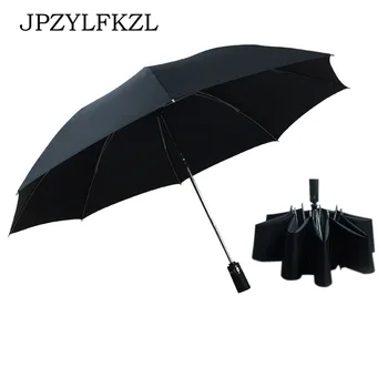 Горячая распродажа Ветроустойчивый Автоматический Зонт с обратным Складыванием Дождь Для Женщин Авто Роскошные Большие Ветрозащитные Зонты Дождь Для мужчин Зонтик