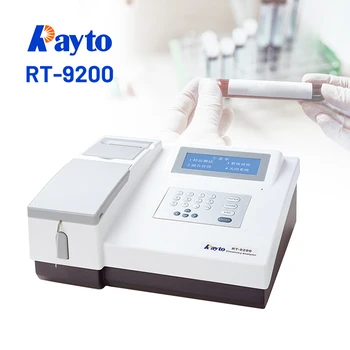 Готовый к отправке Клинический лабораторный биохимический анализатор Rayto Rt-9200 Полуавтоматический анализатор химического состава крови