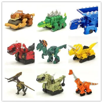 Грузовик с динозаврами из сплава Dinotrux, Съемные мини-модели игрушечных автомобилей с динозаврами, Новые подарки для детей, модели динозавров, Мини-игрушки для детей