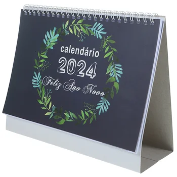 Декор офисного стола Календарь Флип Большой Вертикальный Милый Маленький 2024 Календари Бумажный Календарь
