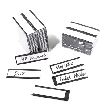 Держатели магнитных этикеток PPYY-30Pcs, держатель знака и билета, держатели для организации этикеток на металлической полке, белая доска