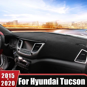 Для Hyundai Tucson TL 2015 2016 2017 2018 2019 2020 Чехол для приборной панели Автомобиля, коврик Для Приборной панели, Солнцезащитный Козырек, Нескользящий Коврик, Аксессуары