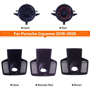 Для Porsche Cayenne 2018 209 2020 Секундомер, Компас, Крышка Центральной консоли, Электронный измеритель времени, Часы, Центральные часы на приборной панели