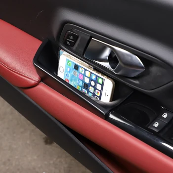 Для Toyota Supra MK5 A90 2019-2022 ABS Ящик Для Хранения Дверей Автомобиля Стеклянный Подъемник Ящик Для Хранения Телефона Лоток для ключей Аксессуары Для интерьера