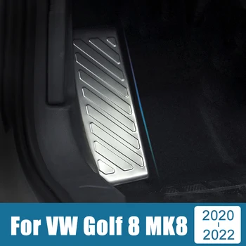 Для Volkawagen VW Golf 8 MK8 2020 2021 2022 Автомобильная Подставка Для Ног Из Нержавеющей Стали, Накладка На Педаль, Накладка На Чехол, Наклейка, Аксессуары