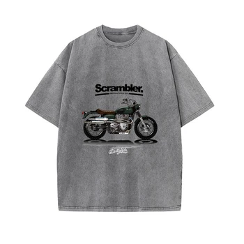 Женская Уличная одежда в стиле Хип-хоп, футболка с графическим принтом Super Motorcyle Speedrace, Мужская Летняя футболка в стиле Харадзюку с коротким рукавом, панк-футболка