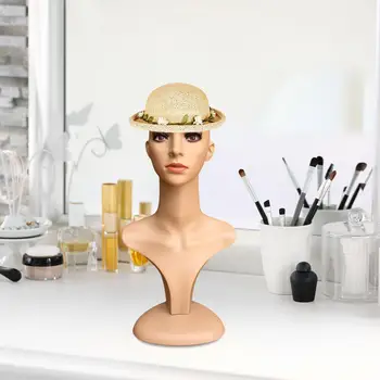 Женский манекен с профессиональной головкой-париком, держатель для очков, ожерелий, головных уборов