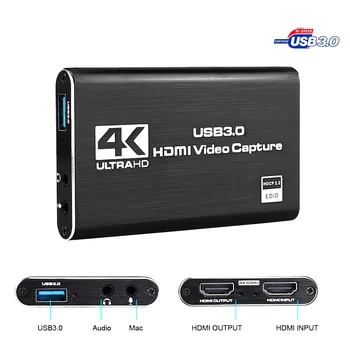 Запись экрана 4K USB3.0 1080P 60FPS захват игры HDMI карта видеозахвата карта захвата