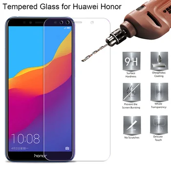 Защитное стекло для Huawei Y9 Y5 Y6 Y7 Prime 2018 Закаленное Стекло для Honor 7A Pro 7S Защитная пленка для экрана Honor 7C Pro