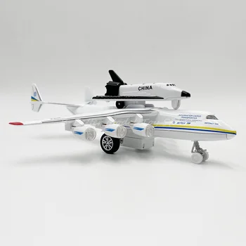 Игрушечная модель транспортного самолета, изготовленная под давлением, реплика An-225, откидывающаяся назад со звуком и светом, подарки для детей