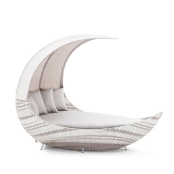 Индивидуальная уличная кровать, балкон, кресло из ротанга для отдыха, плетеный пляжный стул из ротанга, креативный открытый внутренний двор, кресло для отдыха