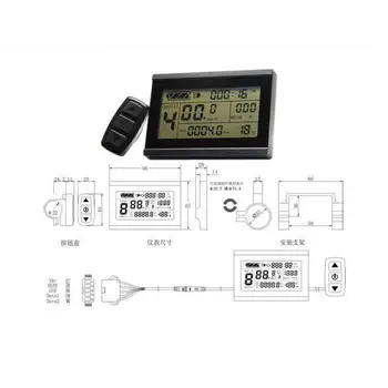 Интеллектуальный ЖК-дисплей KT LCD3 для контроллера KT, 24 В, 36 В, 48 В