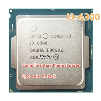 Используемый двухъядерный четырехпоточный процессор Intel Core i3 6300 3,8 ГГц 4M 51W LGA 1151