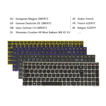 Клавиатура для ноутбука Lenovo 300- 15ibr 15isk 17ISK, 305- 15ABM 15IBD 15IBY 15IHW, 500- 15ACZ 15ISK AR FR BE DE HU HG SV SW QWERTZ