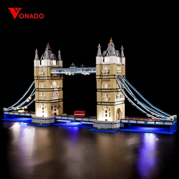 Комплект светодиодного освещения Vonado для Лондонского моста 10214, совместимый с городскими игрушками 17004, световой набор, в комплект не входит строительный блок