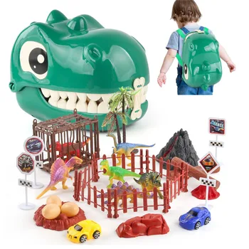 Коробка Для Хранения Головы Динозавра, Фигурки Динозавров Для малышей, Сумка для хранения Коллекционных игрушек Динозавров игрушки для детей Игрушки Для Детей