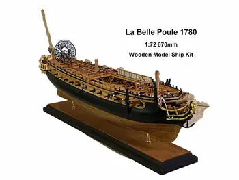 корона La Belle Poule 1780 1/72 670 мм 26 “Деревянная Модель Корабля Комплект