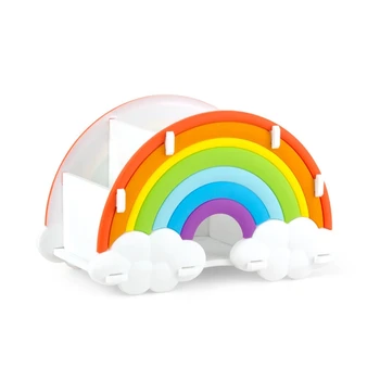 Креативный держатель ручки Rainbow Bridge Коробка для хранения Настольный контейнер Большой Емкости, прочный для художественной студии, офиса