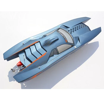 Лодка с дистанционным управлением на масляном топливе 30 куб. см, гоночная лодка из стекловолокна, Катамаран, Модель G30
