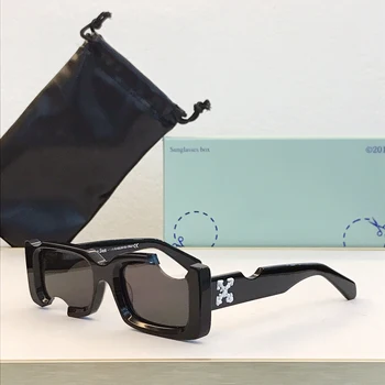 Лучшие солнцезащитные очки OW40006U высокого качества для мужчин, модные дизайнерские солнцезащитные очки в титановом стиле для женщин, с коробкой