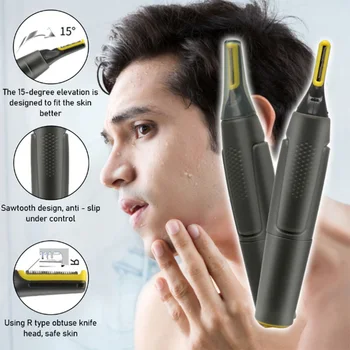 Мини-Электрический Триммер для волос в носу, Бритва для удаления Ушей, Бритвенный резак для бровей Для мужчин и женщин, инструмент для удаления шерсти в носу
