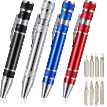Многофункциональная отвертка Smartlan 8в1, ручка-инструмент, Отвертка из алюминиевого сплава, набор прецизионных отверток, Удобный инструмент для ремонта ручки