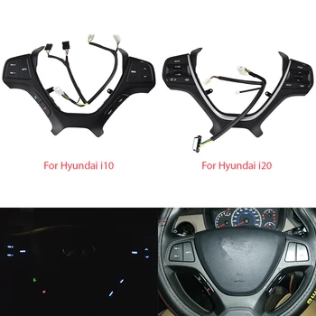 Многофункциональный переключатель управления кнопкой рулевого колеса для Hyundai i10 2014-2017, для стайлинга автомобилей Hyundai i20 2015-2018