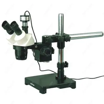 Многофункциональный стереомикроскоп-AmScope поставляет стереомикроскоп 20X-40X-80X на подставке для стрелы + цифровую камеру 1,3 Мп