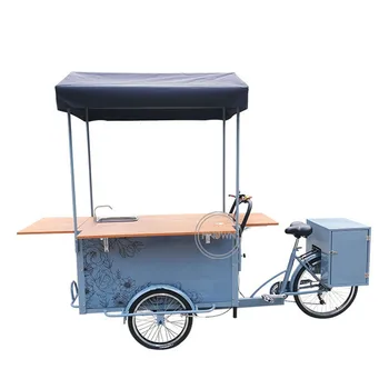 Мобильный 3-колесный Электрический Грузовой велосипед, Трехколесные велосипеды для взрослых, велосипеды, тележка для продажи кофе и еды