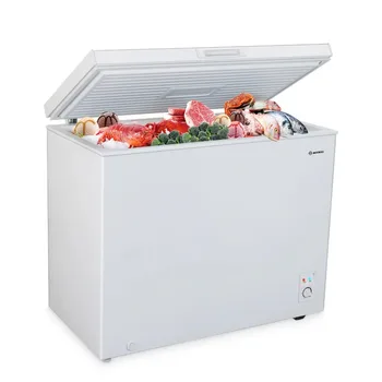 Морозильная камера с регулируемой температурой Энергосберегающий Компактный Глубокий холодильник с морозильной камерой Объемом 7 кубических Футов, Съемные корзины для заморозки На кухне