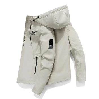 Мужская Походная Альпинистская куртка Mizuno 2022, новая мужская дышащая водонепроницаемая ветровка с капюшоном, Приключенческая лыжная одежда