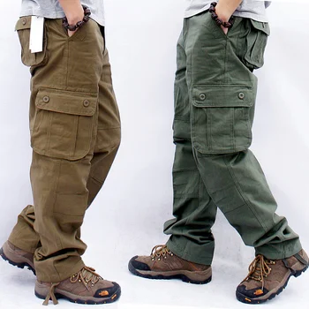 Мужские брюки Caro, повседневные военные тактические брюки с множеством карманов, мужская верхняя одежда, свободные брюки в обтяжку, длинные брюки, плюс размер 44