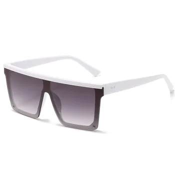 Мужские И Женские Модные Солнцезащитные очки Большого размера, Плоские Сиамские Брендовые Дизайнерские Солнцезащитные Очки, Уличные очки Для Вождения, Покупок, Путешествий UV400