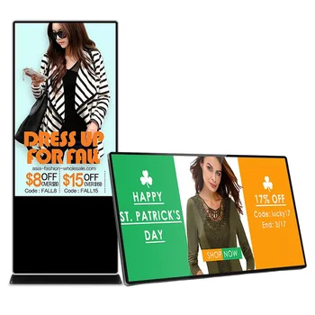 Напольный 42 50 60 70 Дюймовый Рекламный Полноэкранный Вертикальный цифровой киоск Android Touch LCD Totem Display
