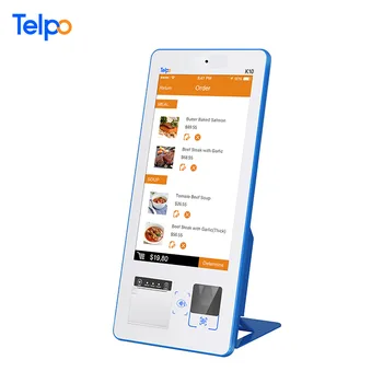 Настольные 15,6-дюймовые небольшие киоски самообслуживания Telpo K10 для оплаты счетов с принтером