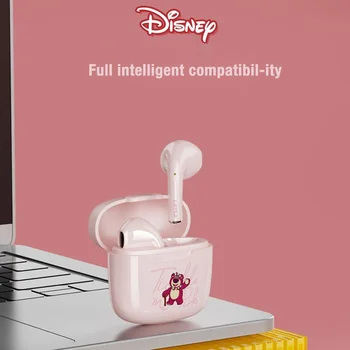 Наушники Disney Pooh Bear Bluetooth 5.3 Беспроводные наушники с водонепроницаемым микрофоном, игровая стереосистема Hi-Fi для всех смартфонов Xiaomi