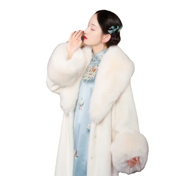 Новинка зимы, свободная удобная теплая шуба из искусственного меха, женское пальто