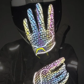 Новое поступление, Светоотражающие дышащие мотоциклетные перчатки, перчатки для мотокросса, спортивные Мотоциклетные перчатки с сенсорным экраном