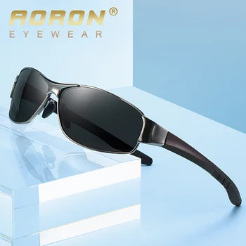 Новые мужские солнцезащитные очки квадратные мужские поляризованные солнцезащитные очки ночного видения A649