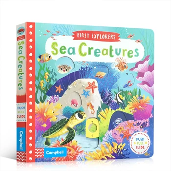 Новые Первые исследователи морских существ, Популяризация знаний детей, Двухтактная игрушка-слайд, Книжка с картинками, Книга детских историй