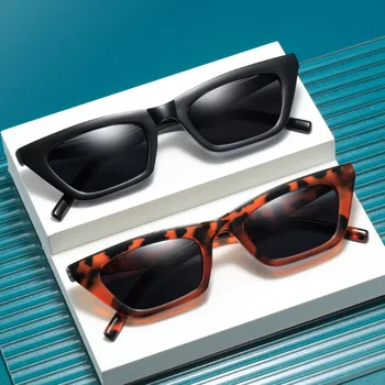 Новые ретро солнцезащитные очки cat eye в маленькой коробке для мужчин и женщин с европейскими и американскими модными солнцезащитными очками Oculos